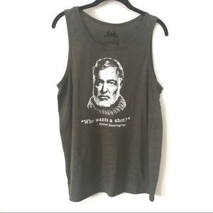 WHO WANTS A SHOT Earnest Hemingway tank